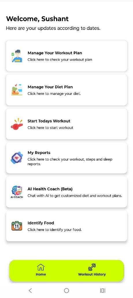 Dashboard Screenshot